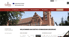 Desktop Screenshot of goethe-gymnasium-karlsruhe.de